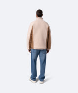 Sunday Fleece Jacket - White/Camel