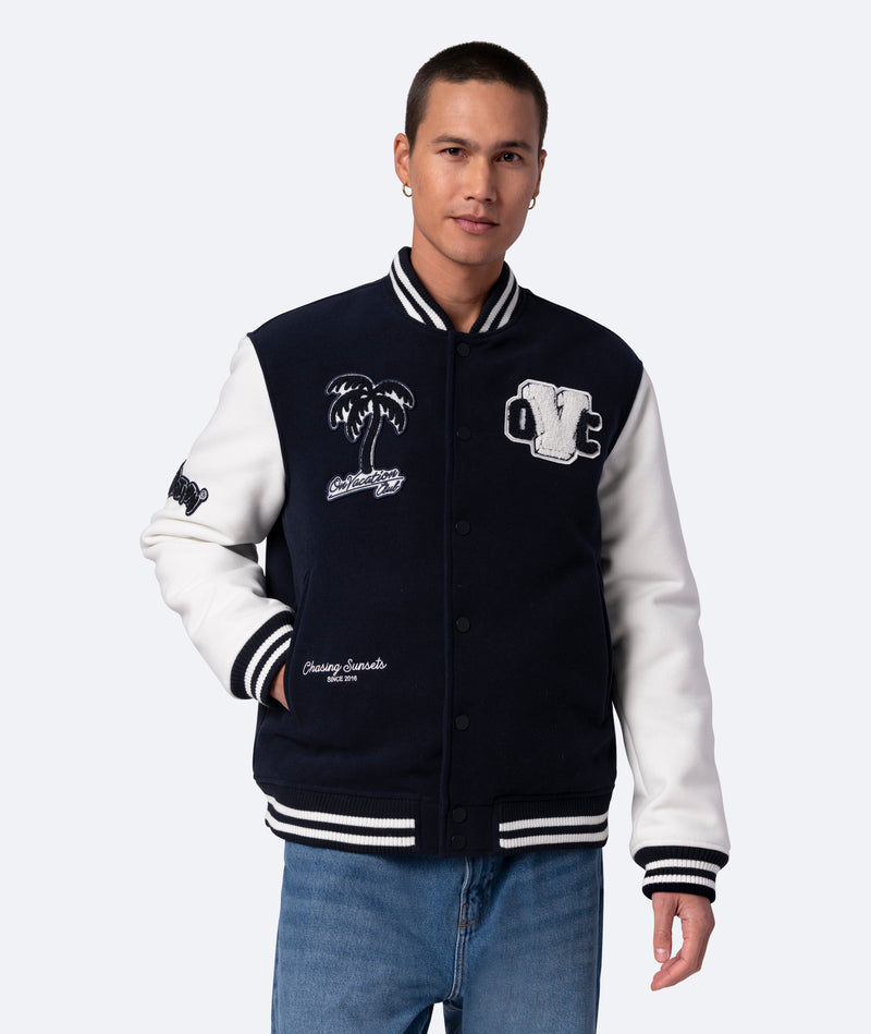 On Vacation Club College Jacket - Navy