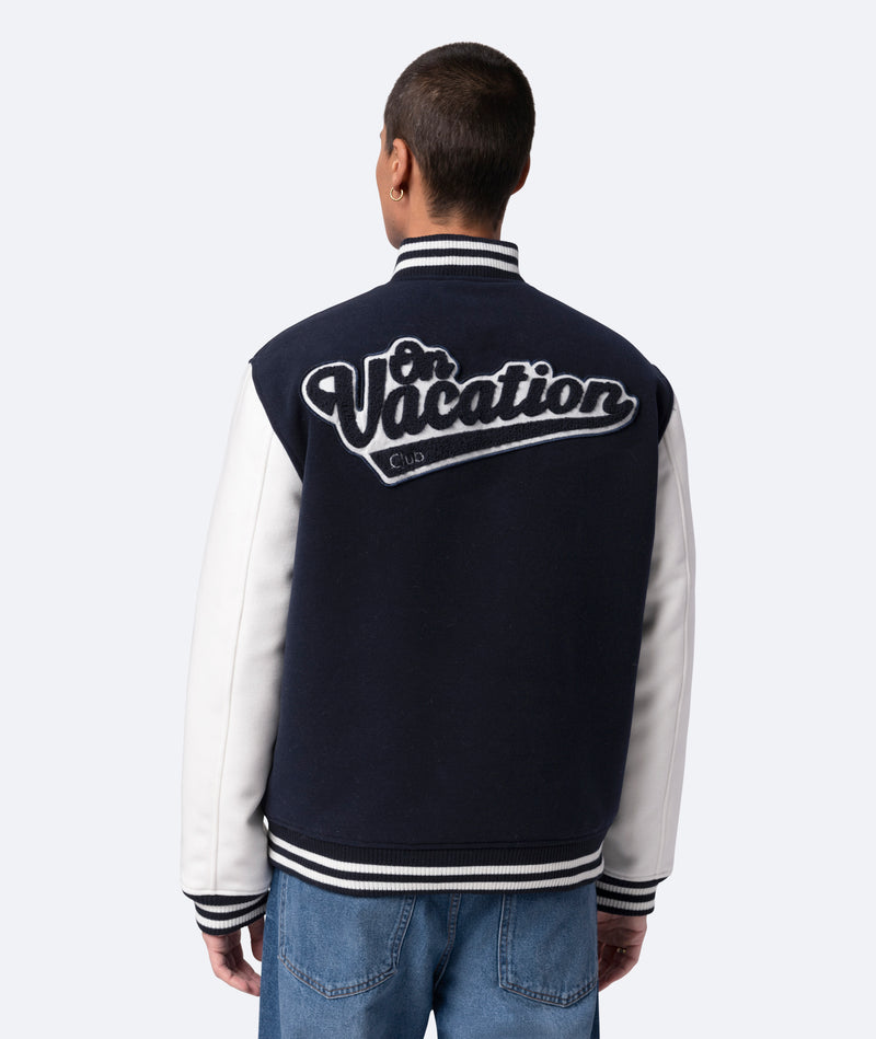 On Vacation Club College Jacket - Navy