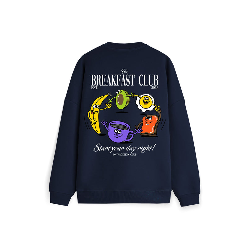 Breakfast Club Sweater Navy On Vacation