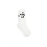 Do Nothing Club Tennis Socks - White