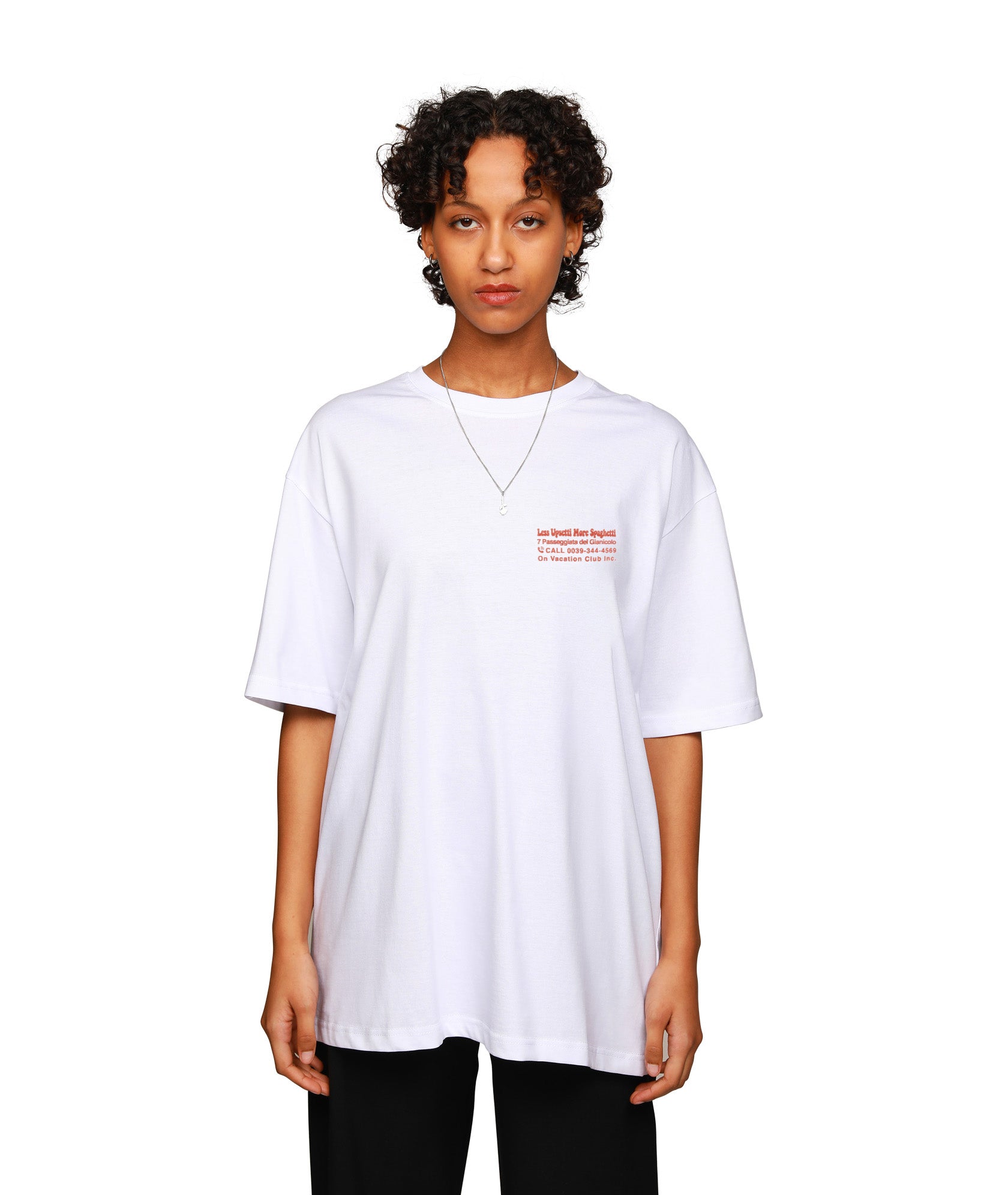 Less Upsetti T-Shirt - White – On Vacation