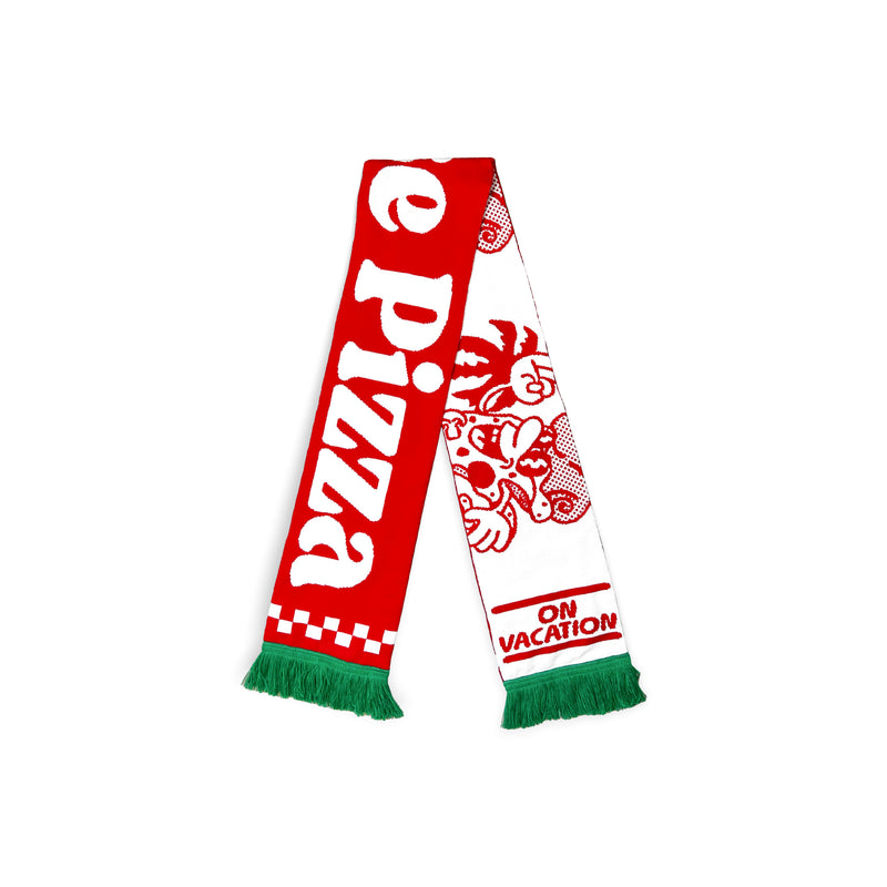 Paradise Pizza Scarf - Red White