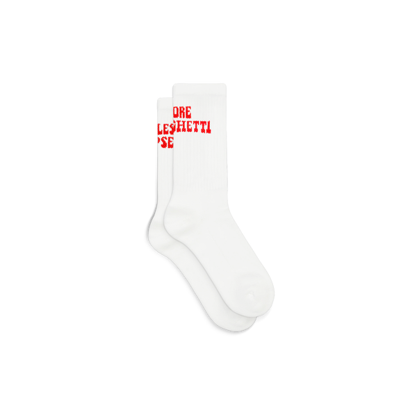 Less Upsetti Tennis Socks - White