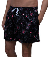 Swim Shorts Cocktails - Black