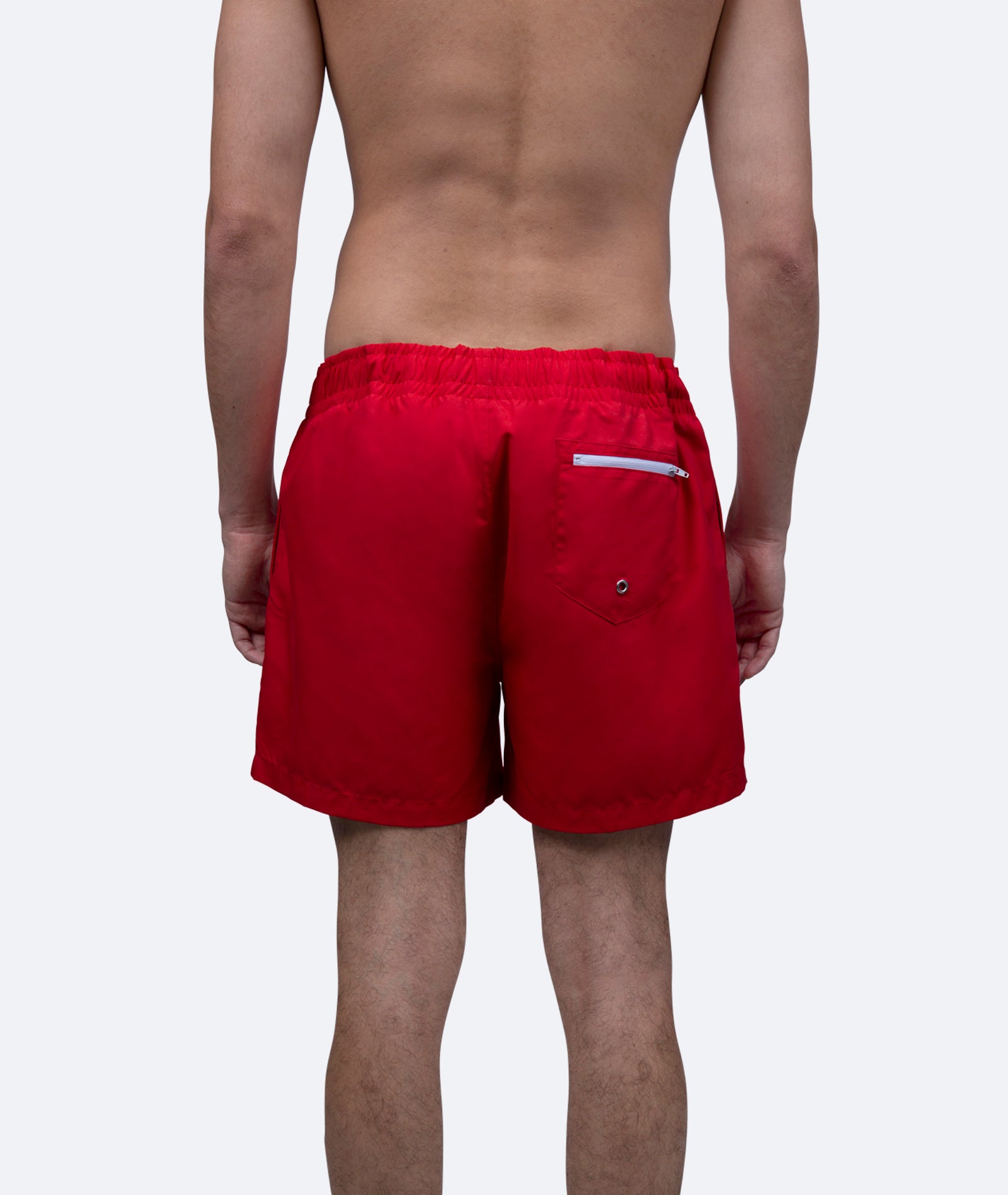 Swim Shorts Monochrome Red On Vacation