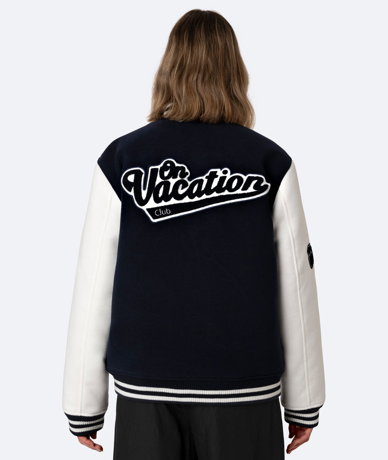 On Vacation Club College Jacket - Navy