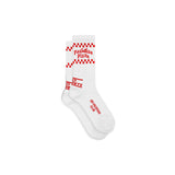 Paradise Pizza Tennis Socks - White