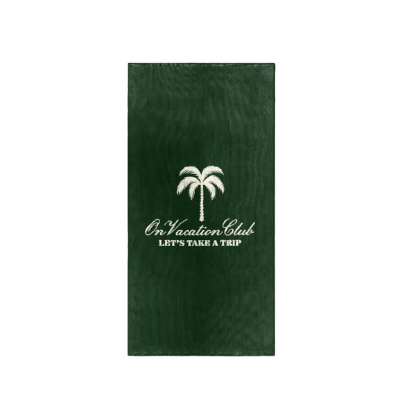 Retro Resort Beach Towel - Green