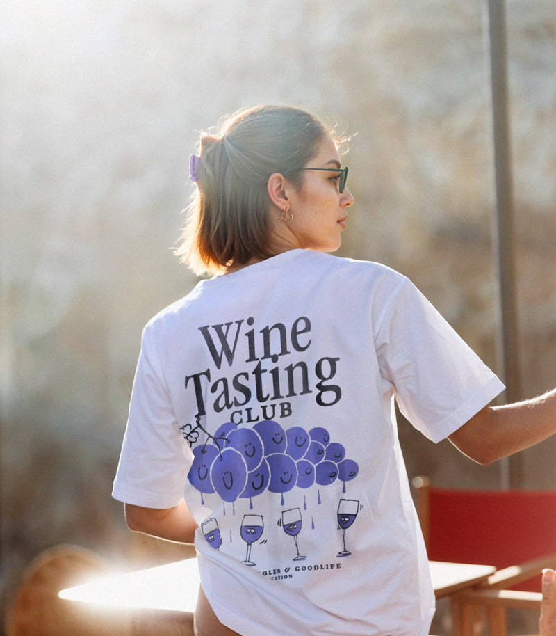 Wine Tasting T-Shirt - White