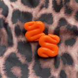 Onda Earrings - Neon Orange